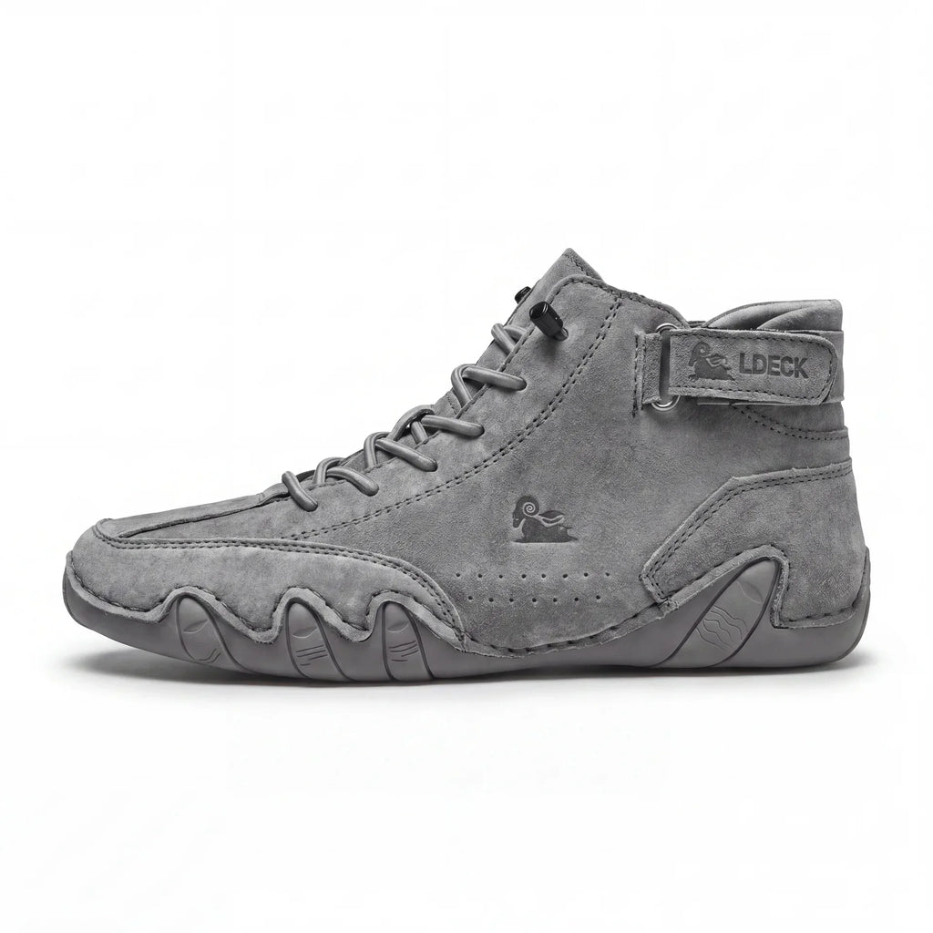 Chaussures Orthopédiques Respirantes en Cuir Vegan Semelle Plateforme Confort