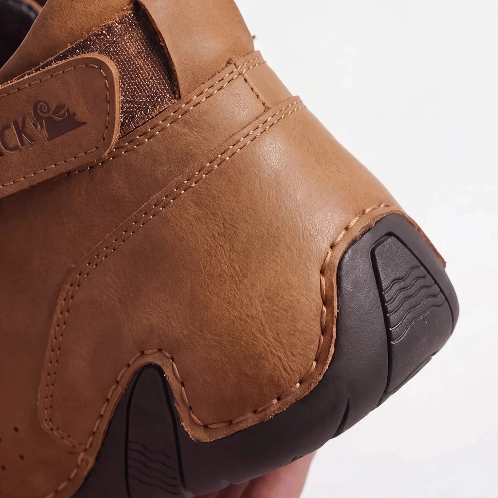 Chaussures Orthopédiques Respirantes en Cuir Vegan Semelle Plateforme Confort