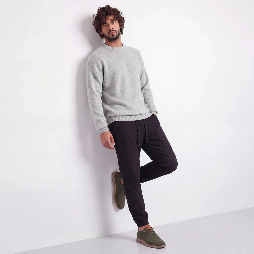 Chaussures Urbaines en Cuir et Flyknit Semelle à Mémoire de Forme