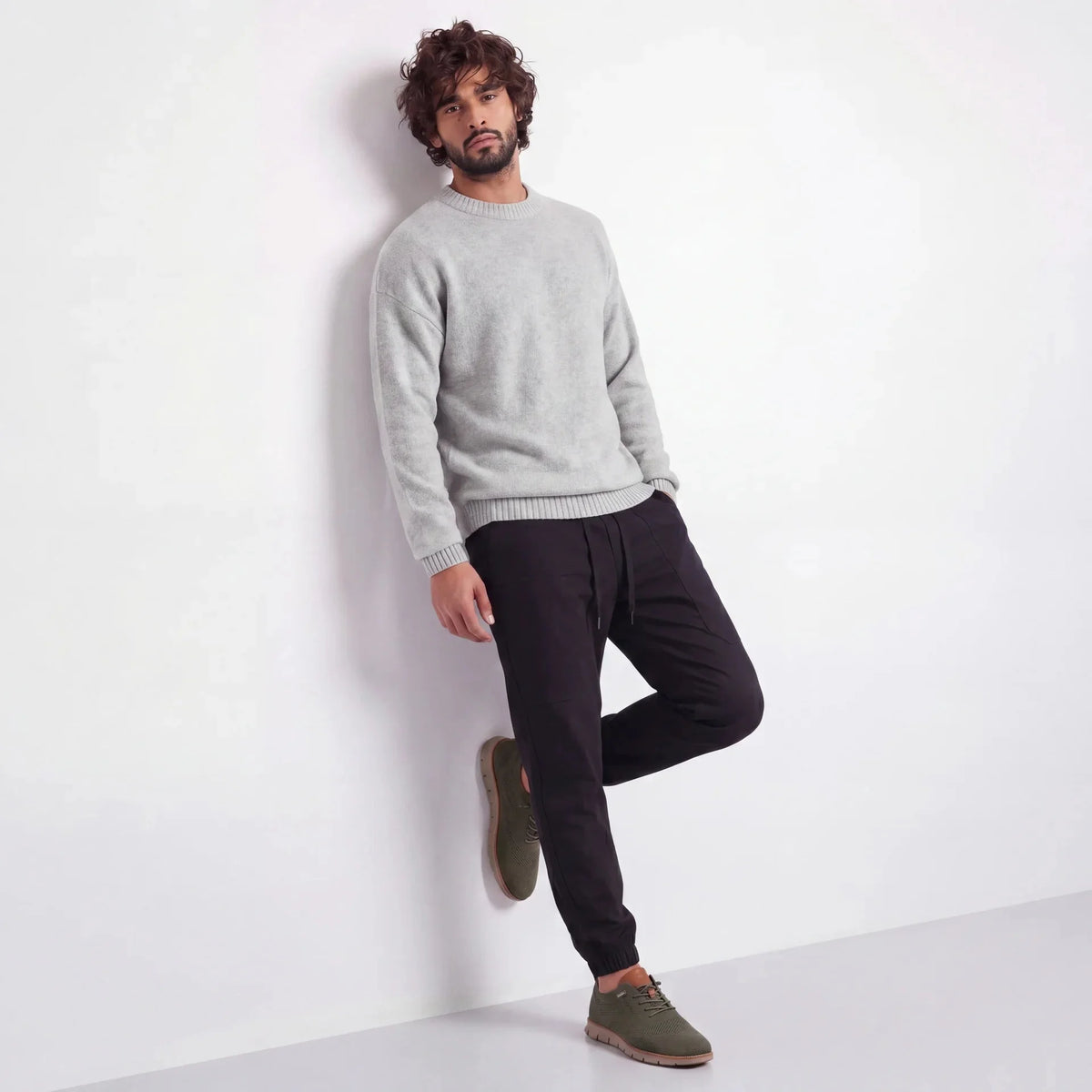 Chaussures Urbaines en Cuir et Flyknit Semelle à Mémoire de Forme